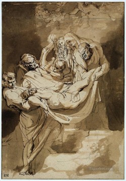 Entombment 1615 Baroque Peter Paul Rubens Oil Paintings